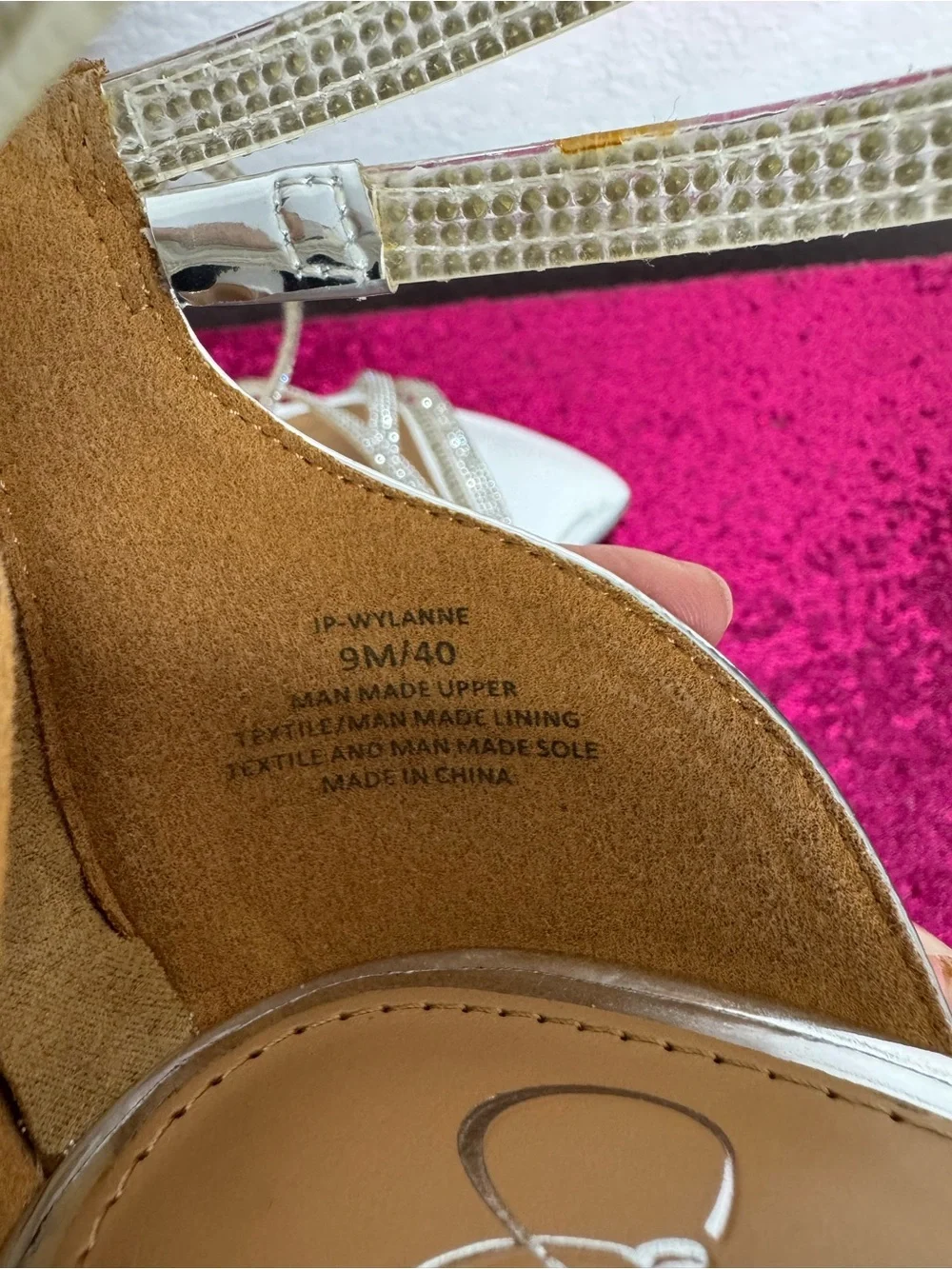 JESSICA SIMPSON 💎 Silver Rhinestone Strappy Stiletto Heels (Women’s Size 9)